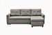 Convertible L Shaped Sectional Sleeper Sofa Bed, Saving Pull Out Couch - Gray