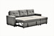 Convertible L Shaped Sectional Sleeper Sofa Bed, Saving Pull Out Couch - Gray