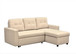 Convertible L Shaped Sectional Sleeper Sofa Bed, Saving Pull Out Couch - Beige