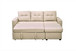 Convertible L Shaped Sectional Sleeper Sofa Bed, Saving Pull Out Couch - Beige