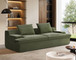 Nimbus - Oversized Full Foam 4 Seater Couch For Living Room Upholstered In Soft Corduroy, Wide Armrests - Green