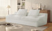 Nimbus - Oversized Full Foam 4 Seater Couch For Living Room Upholstered In Soft Corduroy, Wide Armrests - Ivory