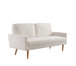Sofa, European Style With Sleek Design, Modern & Vintage Flair, Upholstered 3 Seater Couch - Ivory