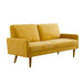 Sofa, European Style With Sleek Design, Modern & Vintage Flair, Upholstered 3 Seater Couch - Mustard Yellow