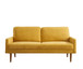 Sofa, European Style With Sleek Design, Modern & Vintage Flair, Upholstered 3 Seater Couch - Mustard Yellow