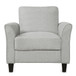 Living Room Furniture Chair And 3 Seat Sofa - Light Gray