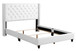 Queen Upholstered Bed - White