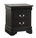 Louis Phillipe - Elegant Nightstand - Black