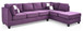 Malone - Sectional - Purple