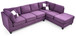 Malone - Sectional - Purple