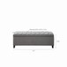 Modern Tufted Top Soft Close Storage Bench Upholstered Polyester - Gray