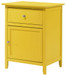 Chic Transitional Nightstand - Yellow