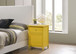 Chic Transitional Nightstand - Yellow