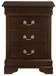Louis Phillipe - 3 Drawer Nightstand - Cappuccino