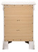Louis Phillipe - 3 Drawer Nightstand - White