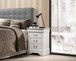 Louis Phillipe - 3 Drawer Nightstand - White
