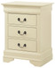 Louis Phillipe - 3 Drawer Nightstand - Beige