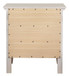 3 Drawer Nightstand - Silver Champagne