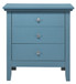 3 Drawer Nightstand - Teal