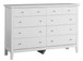 Elegant Casual Dresser - White