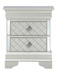 Verona - Nightstand - Silver Champagne