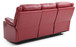 Stylish Contemporary Reclining Sofa - Red