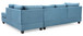 Malone - Sectional - Aqua