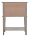 Vibrant Contemporary Nightstand - Silver Champagne