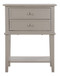 Vibrant Contemporary Nightstand - Silver Champagne