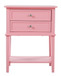 Vibrant Contemporary Nightstand - Pink