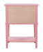 Vibrant Contemporary Nightstand - Pink