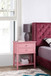 Vibrant Contemporary Nightstand - Pink