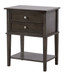 Vibrant Contemporary Nightstand - Gray