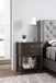 Vibrant Contemporary Nightstand - Gray