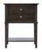 Vibrant Contemporary Nightstand - Gray