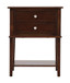 Newton - Stylish Contemporary Nightstand - Cappuccino