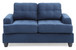 Chic Transitional Loveseat - Navy Blue