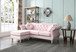 Hollywood - Sofa Chaise - Pink