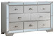 Stylish Storage Dresser - Silver Champagne