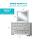 Stylish Storage Dresser - Silver Champagne