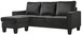 Jessica - Sofa Chaise - Black