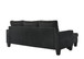 Jessica - Sofa Chaise - Black