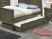 Full Elegant Trundle Bed With Timeless Charm - Gray