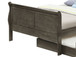 Full Elegant Trundle Bed With Timeless Charm - Gray