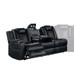 Radiant Power Reclining Sectional In Leather Gel