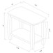 Dixon - 1-Shelf Rectangular Wood Table
