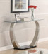Pruitt - Glass Top Metal Base Table