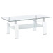 Dyer - 1-Shelf Rectangular Glass Top Table