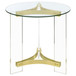 Janessa - Round Glass Top Acrylic Leg Table