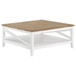 Hollis - Square Wood Table With Shelf